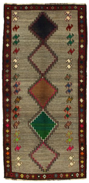 Qashqai - Gabbeh Персийски връзван килим 240x115