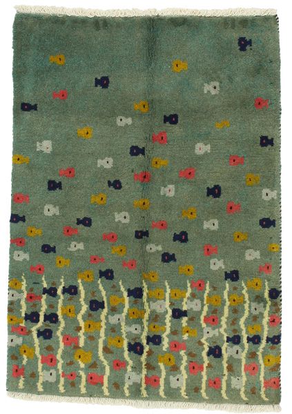 Gabbeh - Qashqai Персийски връзван килим 130x90