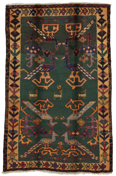 Gabbeh Персийски връзван килим 188x120