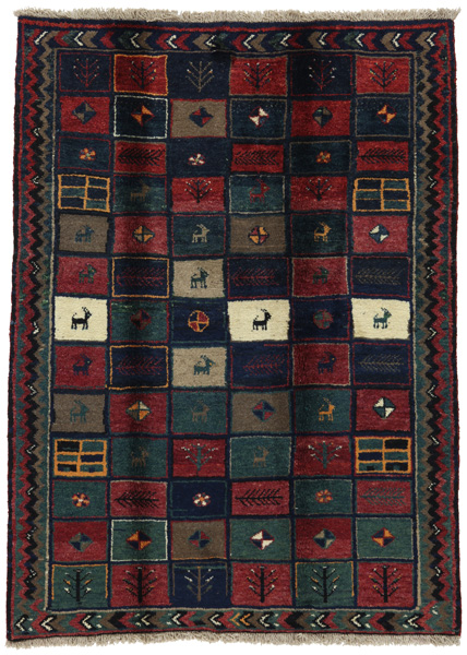 Gabbeh Персийски връзван килим 187x136