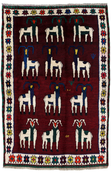 Gabbeh - Qashqai Персийски връзван килим 184x120