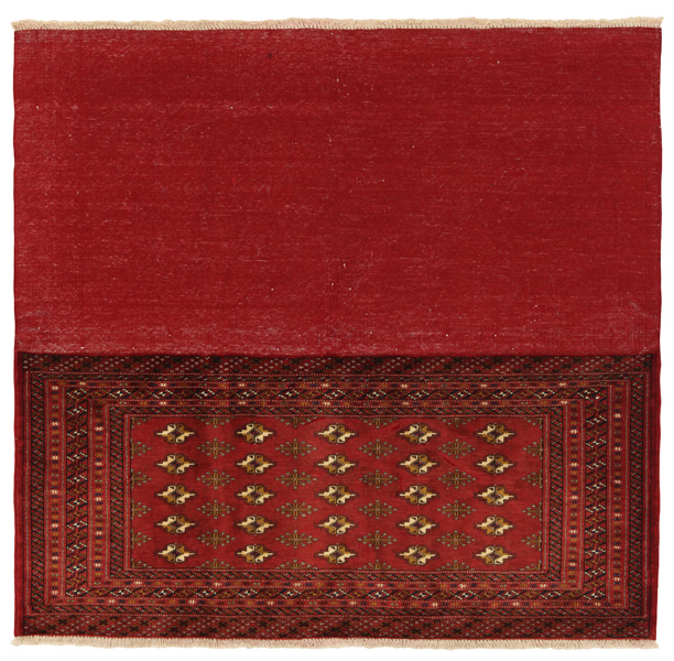 Yomut - Бухара Персийски връзван килим 128x135