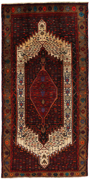 Senneh - Kurdi Персийски връзван килим 296x148