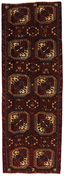 Turkaman - Бухара Персийски връзван килим 376x131