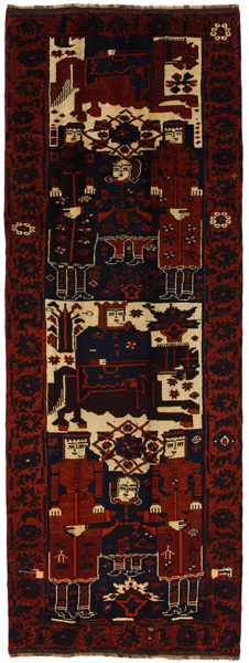 Bakhtiari - Qashqai Персийски връзван килим 394x142