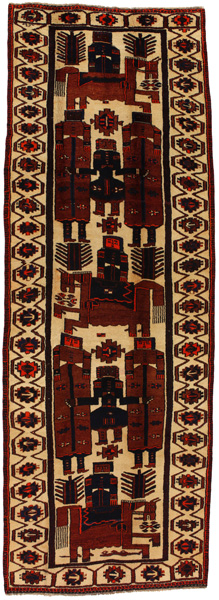 Bakhtiari - Qashqai Персийски връзван килим 430x150