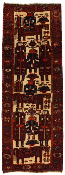 Bakhtiari - Qashqai Персийски връзван килим 420x148