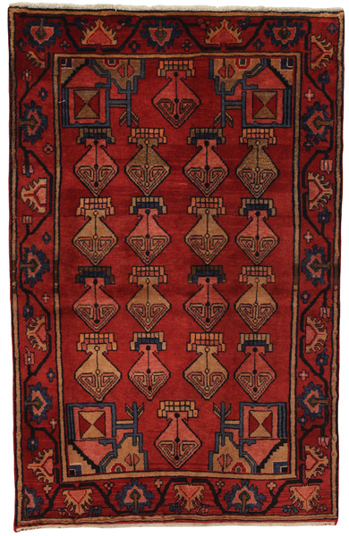 Yalameh - Qashqai Персийски връзван килим 200x127