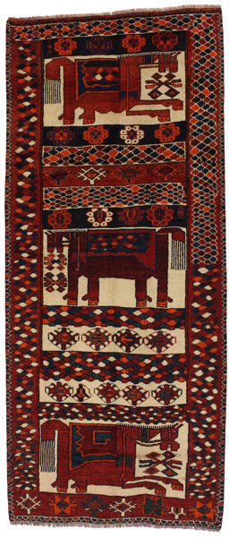 Bakhtiari - Qashqai Персийски връзван килим 298x126