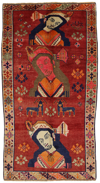 Qashqai Персийски връзван килим 215x114