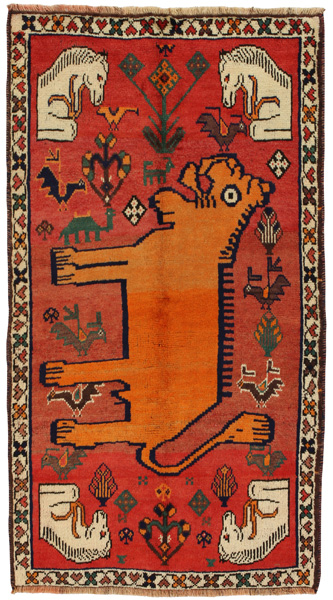 Gabbeh - Qashqai Персийски връзван килим 200x110