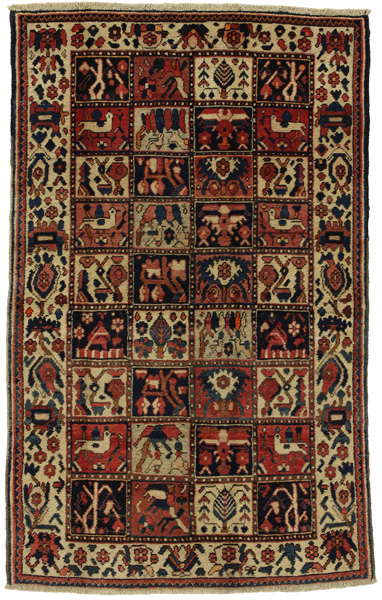 Bakhtiari Персийски връзван килим 200x128