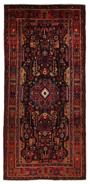 Nahavand Персийски връзван килим 367x171