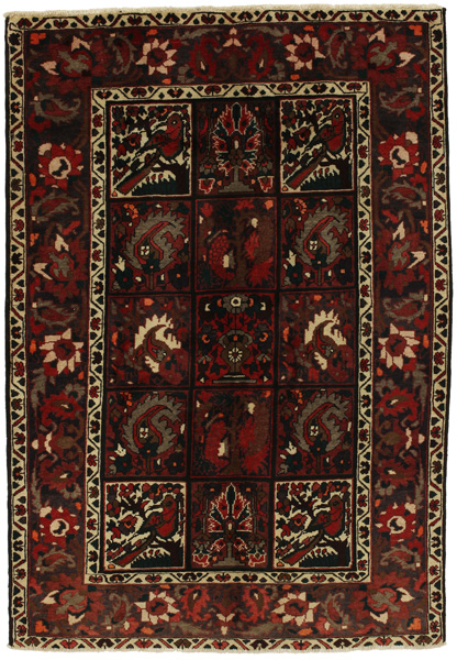 Bakhtiari Персийски връзван килим 222x152