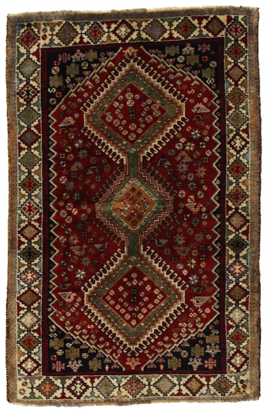 Yalameh - Qashqai Персийски връзван килим 206x135