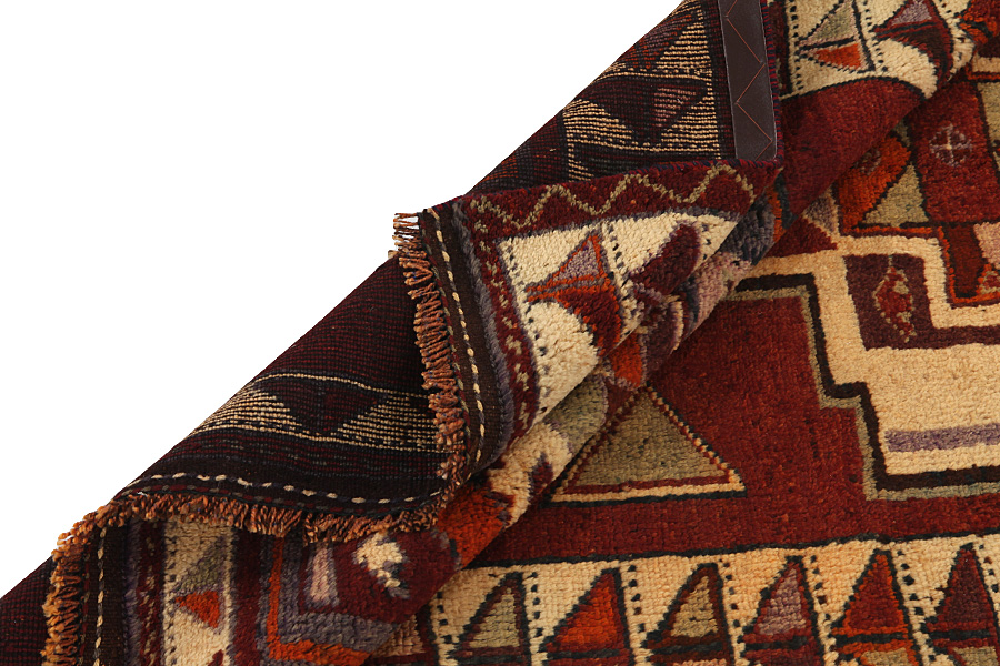 Bakhtiari - Gabbeh Персийски връзван килим 382x124 - Снимка 4