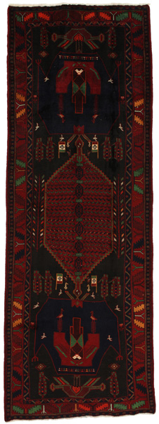 Senneh - Kurdi Персийски връзван килим 387x139