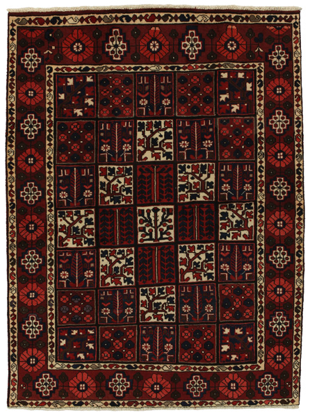 Bakhtiari Персийски връзван килим 196x144