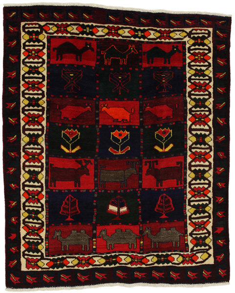 Bakhtiari - Lori Персийски връзван килим 221x181