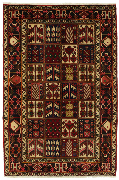 Bakhtiari Персийски връзван килим 206x136