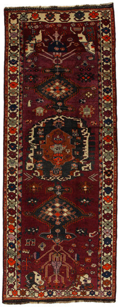 Bakhtiari - Qashqai Персийски връзван килим 390x150