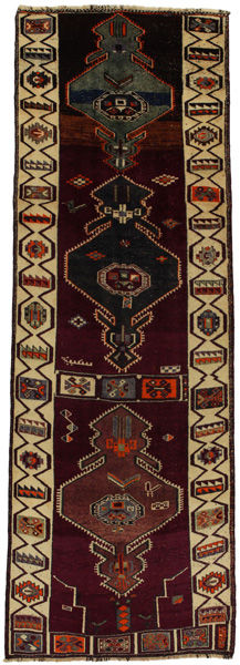 Bakhtiari - Qashqai Персийски връзван килим 418x147