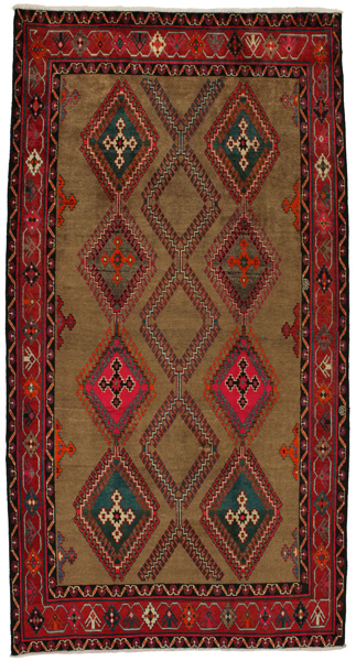 Yalameh - Qashqai Персийски връзван килим 297x154