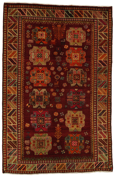 Yalameh - Qashqai Персийски връзван килим 187x123