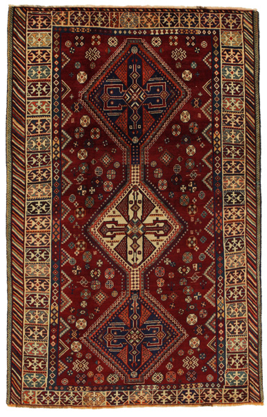 Yalameh - Qashqai Персийски връзван килим 249x158