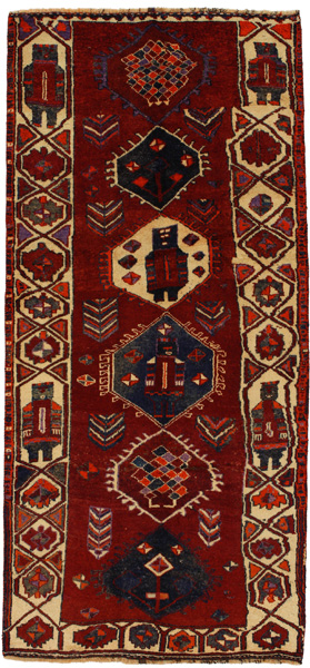 Bakhtiari - Qashqai Персийски връзван килим 316x144