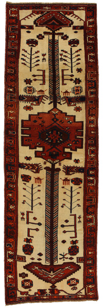 Bakhtiari - Qashqai Персийски връзван килим 415x128