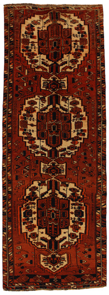 Bakhtiari - Qashqai Персийски връзван килим 366x131