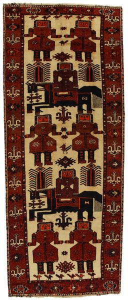 Bakhtiari - Qashqai Персийски връзван килим 370x149