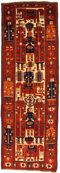 Bakhtiari - Qashqai Персийски връзван килим 430x144