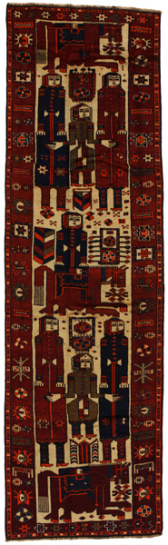Bakhtiari - Qashqai Персийски връзван килим 444x129