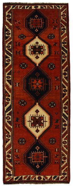 Bakhtiari - Qashqai Персийски връзван килим 364x134