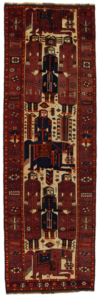 Bakhtiari - Qashqai Персийски връзван килим 445x141