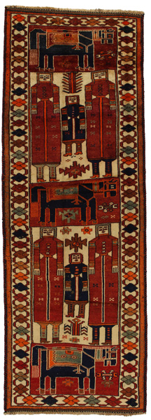 Lori - Bakhtiari Персийски връзван килим 363x126