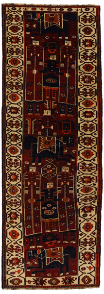 Bakhtiari - Qashqai Персийски връзван килим 411x143