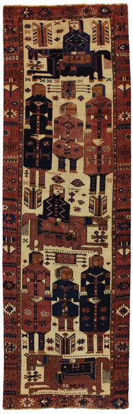 Bakhtiari - Qashqai Персийски връзван килим 439x137