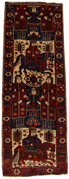 Bakhtiari - Qashqai Персийски връзван килим 385x137