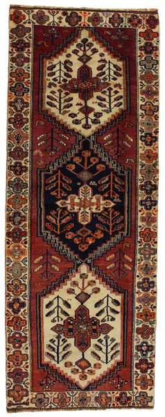 Bakhtiari - Qashqai Персийски връзван килим 390x143