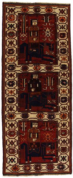 Bakhtiari - Qashqai Персийски връзван килим 374x149