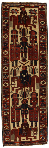 Bakhtiari - Qashqai Персийски връзван килим 458x145