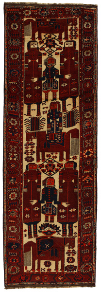 Bakhtiari - Qashqai Персийски връзван килим 448x146