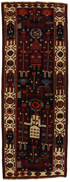 Bakhtiari - Qashqai Персийски връзван килим 437x162