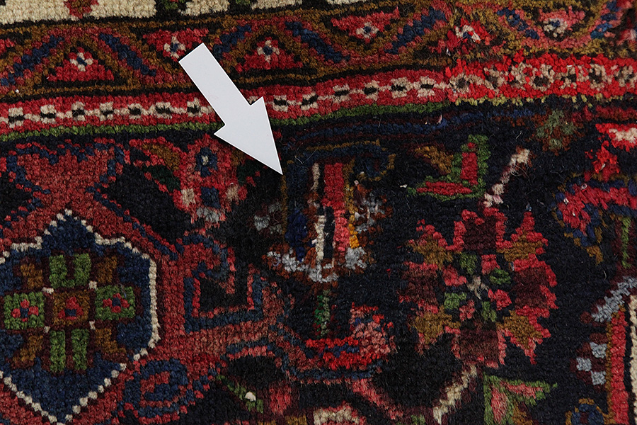 Heriz - Azari Персийски връзван килим 285x198 - Снимка 9