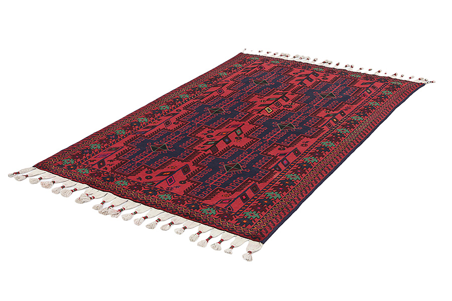 Afshar - Sirjan Персийски връзван килим 233x145 - Снимка 2