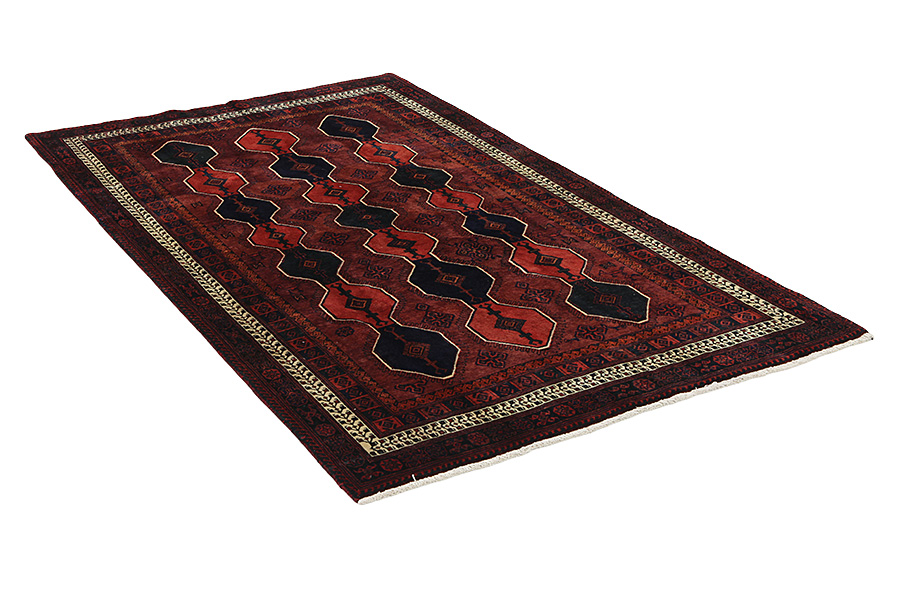 Afshar - Sirjan Персийски връзван килим 243x147 - Снимка 1
