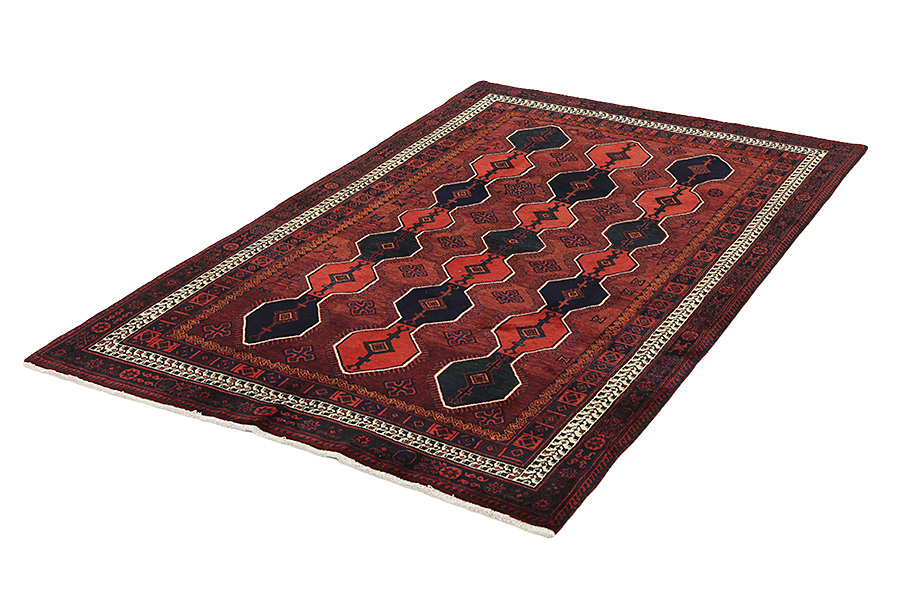 Afshar - Sirjan Персийски връзван килим 243x147 - Снимка 2